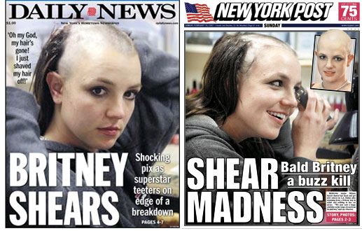 britney spears bald. Britney Spears was