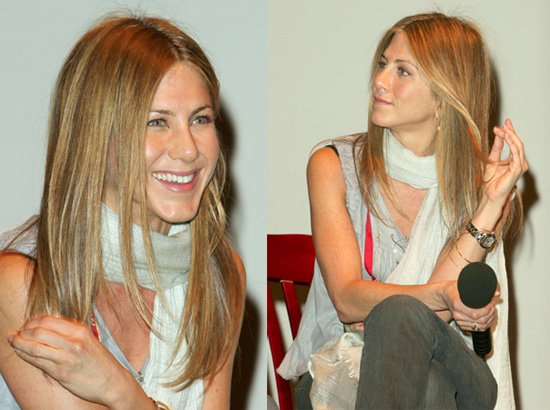 jennifer aniston friends hairstyle.  long hairstyles and dazzling golden layers. Jennifer Aniston Haircut