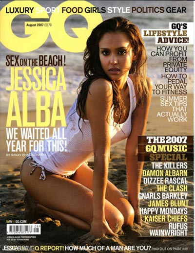  Asian Celebrity on Essica Alba Is Sporting The Cover Of Gq Magazine These Days   It Got