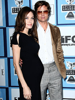 angelina jolie and brad pitt baby. Angelina Jolie#39;s bump says it