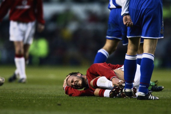 David Beckham injured