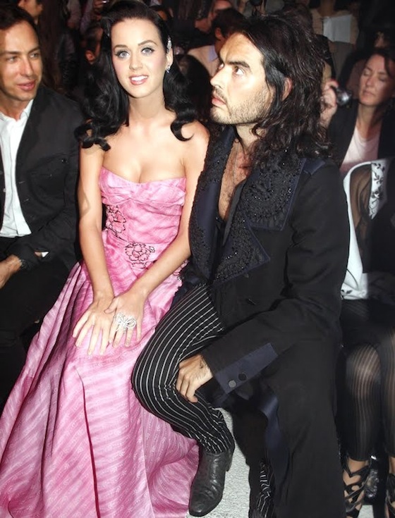 katy perry and russell brand. That Russell Brand, such a