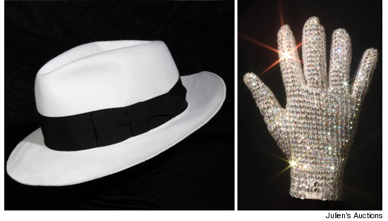 Michael Jacksons "Bad" Glove and Fedora