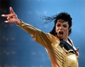 Michael Jackson Performing In Gold Outfit