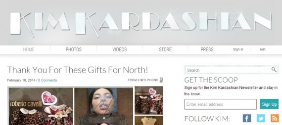 Kim Kardashian blog