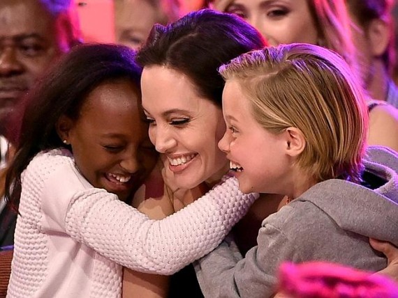 Angelina Jolie and kids at KCA 2015