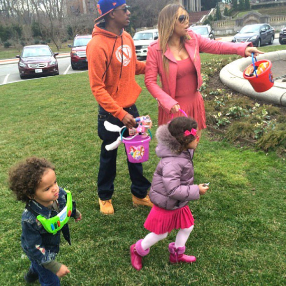 Nick Cannon and Mariah Carey for Easter 2015
