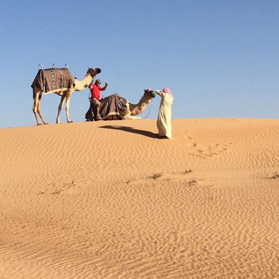 Eva Longoria in the desert