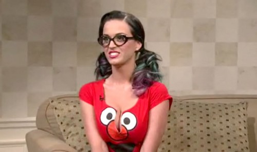 Katy Perry - Low Cut Elmo Shirt