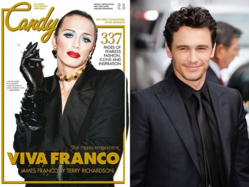 James Franco Dressed in Drag for Candy Magazine