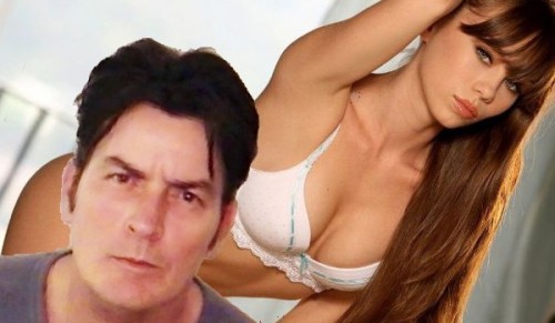 Capri Anderson and Charlie Sheen