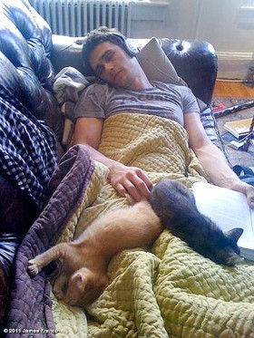 James Franco and Cats