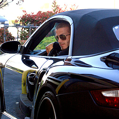 David-Beckham-is-driving-his-porsche-911