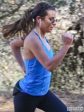 Lea Michele workout