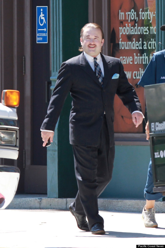 Haley Joel Osment on the set of 'Yoga Hosers' in Los Angeles