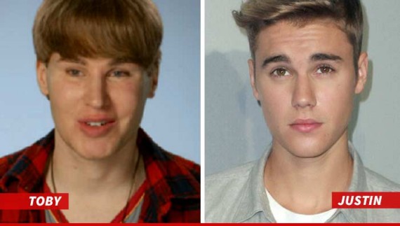 Toby Sheldon and Justin Bieber