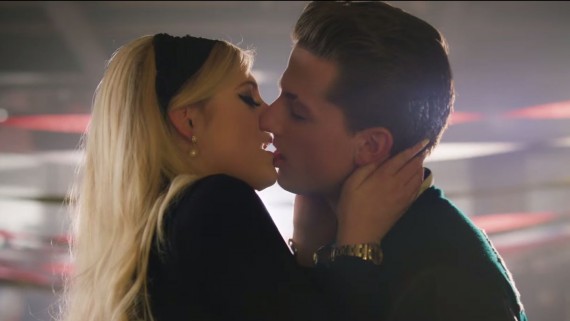 Meghan Trainor and Charlie Puth make out